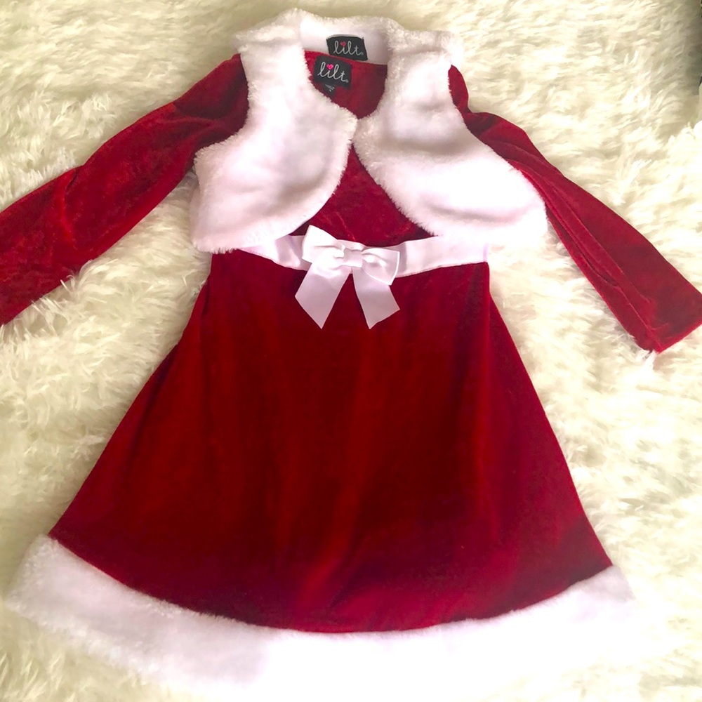 Size 4 girls Santa dress